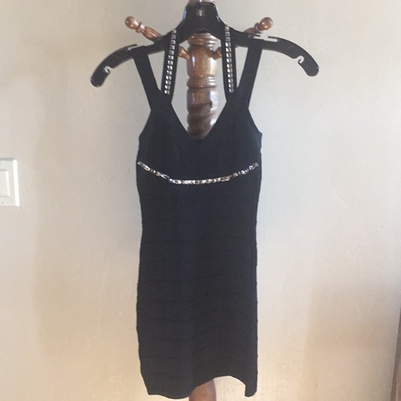 Bebe XS Black Night Out Dress - Picture 2 of 5